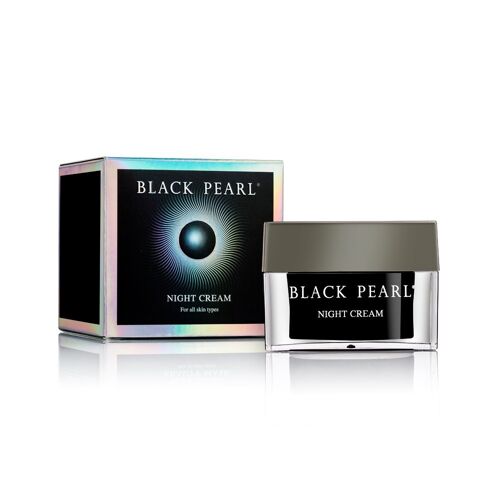 Creme visage nuit anti-age anti-rides black pearl