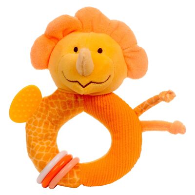 Triceratops Ringaling - baby's first toy - rattle teether and crinkle toy