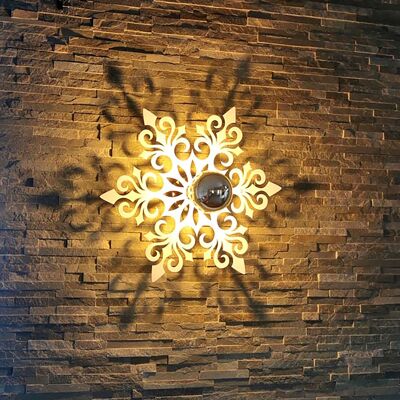White Snowflake Wall / Ceiling Light