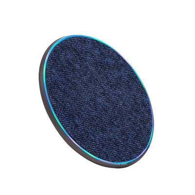 VA4915 BL3 10W wireless fast charger, fabric blue