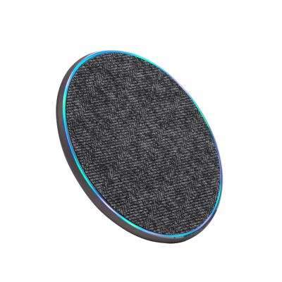 VA4915 GR3 10W wireless fast charger, gray fabric
