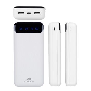 VA2280 Portable Batterie Power Bank avec Affichage 20000mAh Blanc 10