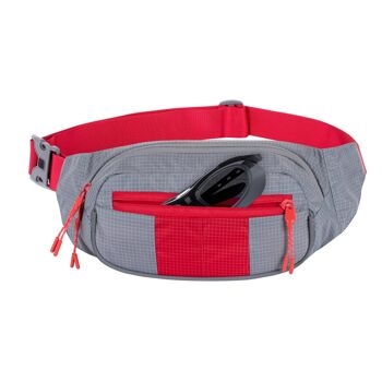 5215 Etui ceinture pour appareils mobiles gris/rouge 2