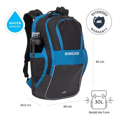 5265 Laptop backpack 17.3" 30L black / blue