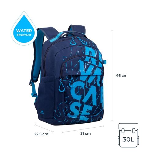 5430 Stadtrucksack 30L blau / hellblau