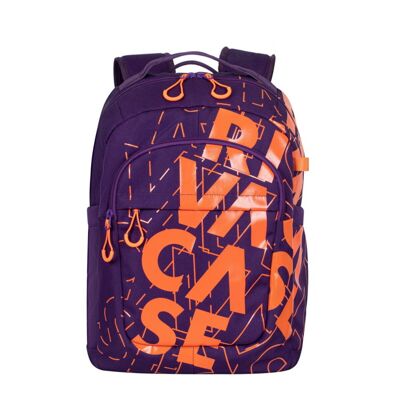 Mochila urbana 5430 30L violeta / naranja