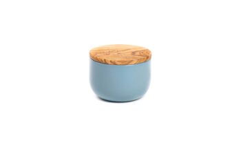 Bougie parfumée Forêt Sauvage, pot céramique Bleu 2