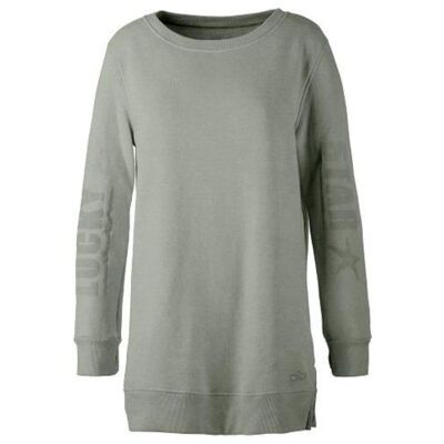 Sweater "Tiffany", reed - kuscheliges lang geschnittenes Sweatshirt