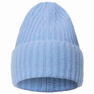 Beanie Mütze aus 100% Cashmere, sky blue