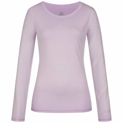 Yoga Shirt "U", pale violet - pures superweiches Langarmshirt