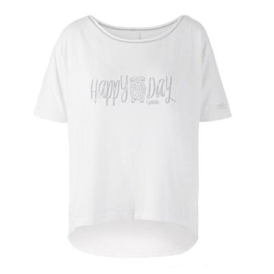 Yoga Shirt "Ulani", white - weit geschnittenes Lounge-Shirt