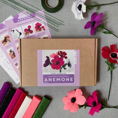 Kit de flor de papel anémona