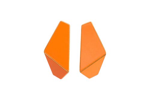 Earrings Folded Slim_Orange