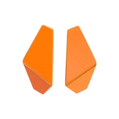 Boucles d'Oreilles Pliées Slim_Orange