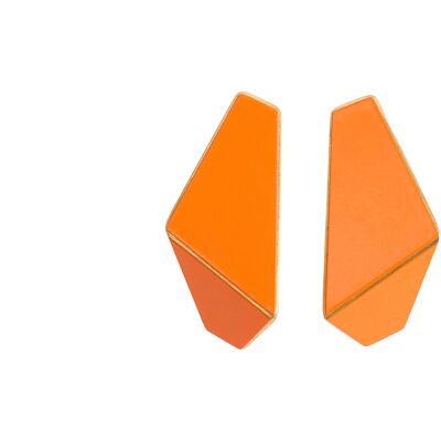 Earrings Folded Slim_Orange