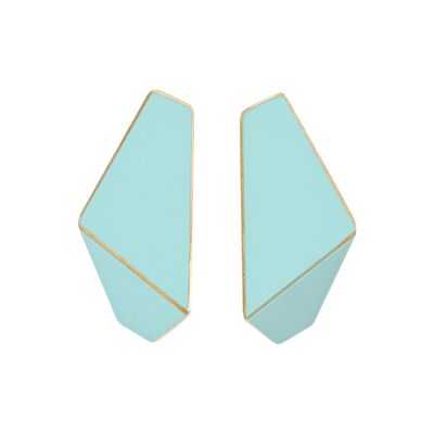 Earrings Folded Slim_Pastell Turquoise