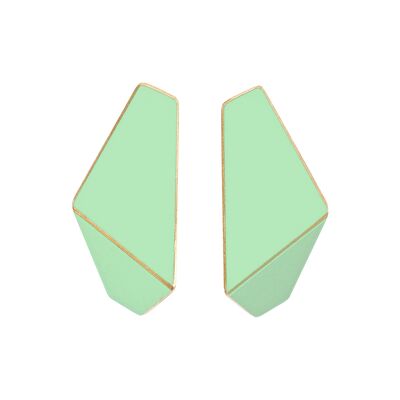 Pendientes Folded Slim_Pastell Verde