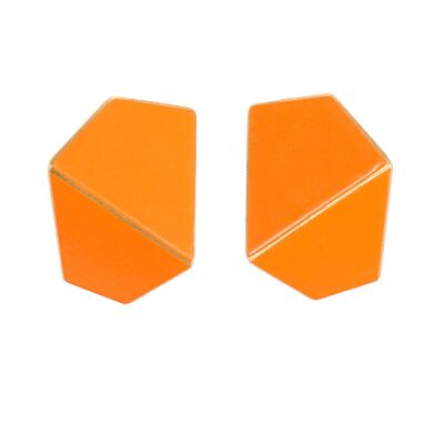 Earrings Folded Wide_Orange
