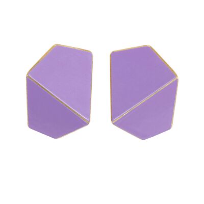 Earrings Folded Wide_Lilac