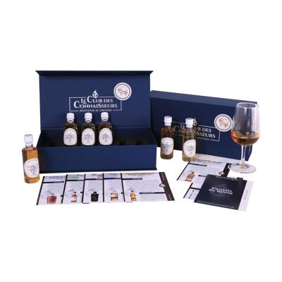 World Tasting Whiskey Box - 6 x 40 ml Tasting Sheets Included - Premium Prestige Gift Box - Solo or Duo