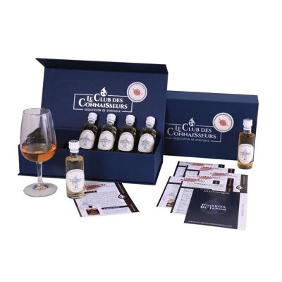 Caja de degustación de whisky japonés - 6 hojas de degustación de 40 ml incluidas - Caja de regalo Premium Prestige - Solo o Dúo
