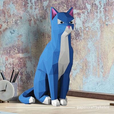 DIY-Kit Katze - Blau