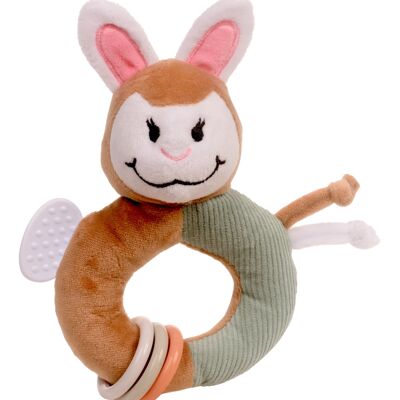 Alpaca Ringaling - baby's first toy - rattle teether and crinkle toy