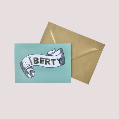 Liberty greeting card