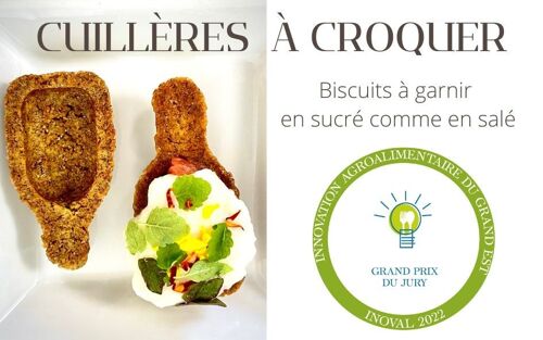 Cuillères à Croquer sucrées/salées Artisanales Prix Innovation MONTE CARLO GASTRONOMIE 2022