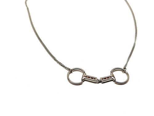 Surgical stainless steel hypoallergenic collection - ring bit copper roller - necklace