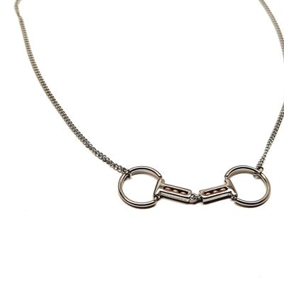 Colección hipoalergénico de acero inoxidable quirúrgico - rodillo de cobre con broca de anillo - collar