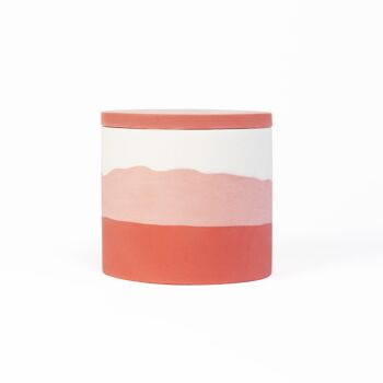 Bougie Artisanale Parfumée Camélia-jasmin dans son pot en Minéral . ● Design Unique  ● Fait Main à la Rochelle ● Décoration maison ● Bien-être 1