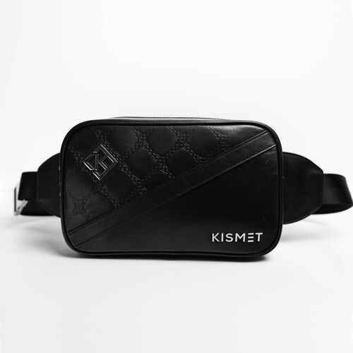 Split Design Belt Bag - Black