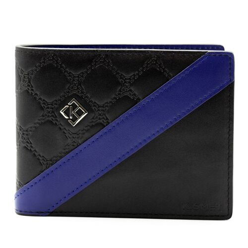Split Design Wallet - Blue