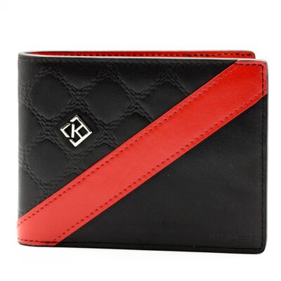 Brieftasche im geteilten Design - Rot