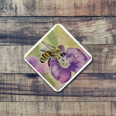 Animal Aura - Coaster - Bumble Bee on Flower