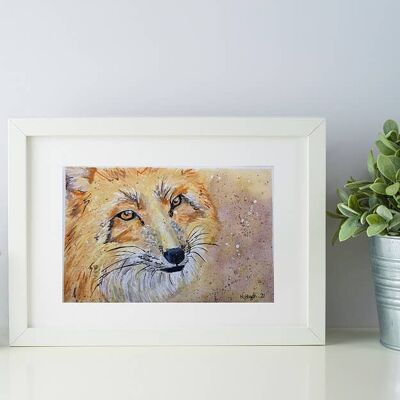 Aura animal - Impresión - Arte de zorro rojo