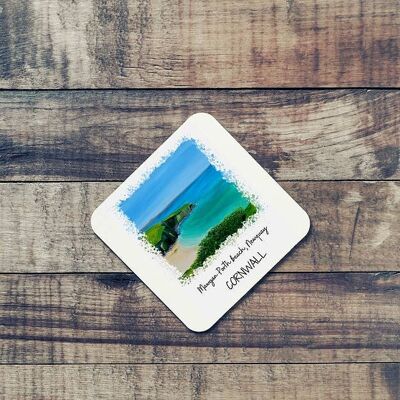 Art of Cornwall Coaster, Mawgan Porth Painting, Cornwall