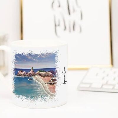 Art de Cornouailles, tasse en porcelaine tendre, Kynance Cove, Cornouailles