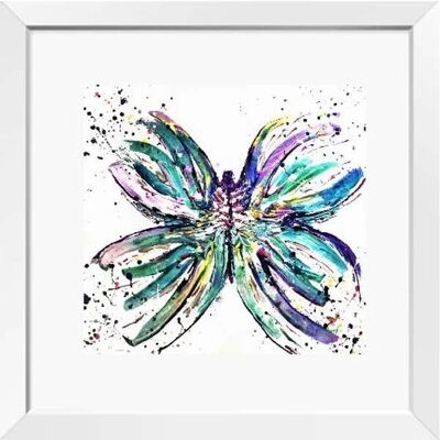 Schmetterlingsmalerei (hell) | Drucken