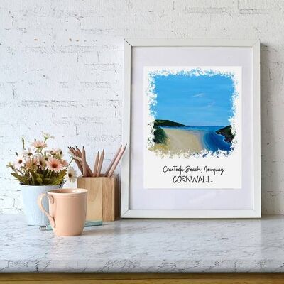 Crantock Beach Painting | Print