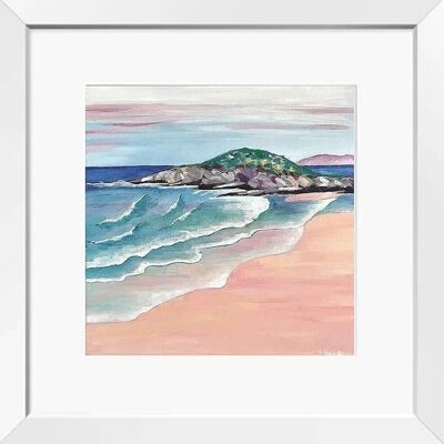 Fistral Beach Painting (buntes Cornwall) | Drucken