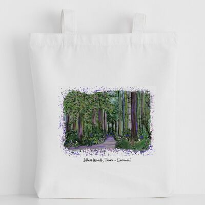 Luxury Canvas Tote Bag, Idless Woods Painting