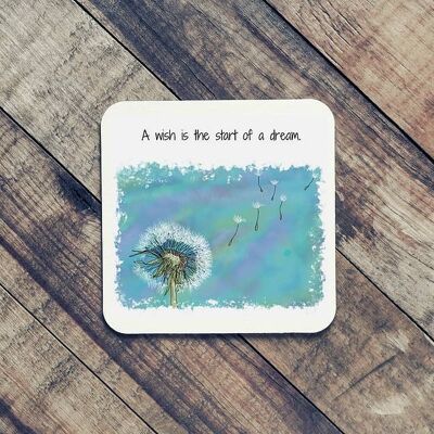 Quote Art Coaster, The Wish