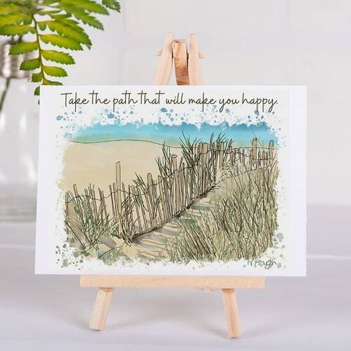 Quote Art from the Heart Greetings Card - The Path