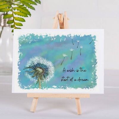 Quote Art from the Heart Greetings Card - The Wish