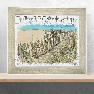 Quote Art Print, The Path