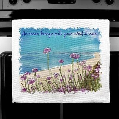 Citazione Art Tea towel - Luxury Handprinted - Breeze - Beach