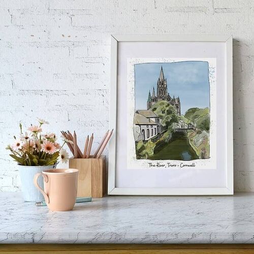 Truro Cathedral, Cornwall Art Print