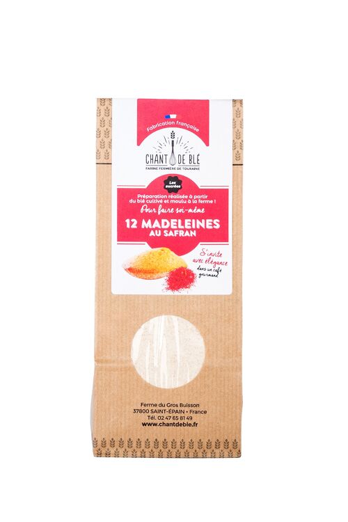 Preparation pour madeleines au safran de touraine